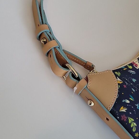 Dooney & Bourke Navy Blue Hobo Bag with Fairy Print - Picture 7 of 16